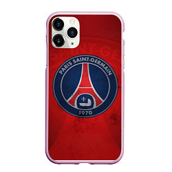 Чехол iPhone 11 Pro матовый Paris Saint-Germain, цвет: 3D-розовый