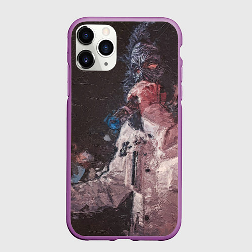Чехол iPhone 11 Pro матовый Paul de Technoir / 3D-Фиолетовый – фото 1
