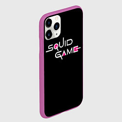 Чехол iPhone 11 Pro матовый Squid Game, цвет: 3D-фиолетовый — фото 2