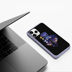 Чехол iPhone 11 Pro матовый Джоске Хигашиката Джо Джо, цвет: 3D-светло-сиреневый — фото 2