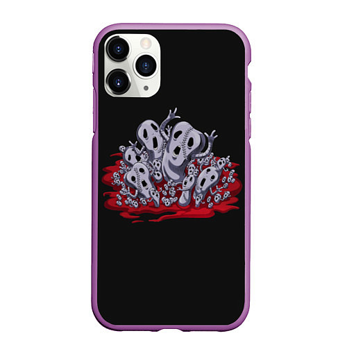 Чехол iPhone 11 Pro матовый Metallica Jo Jo / 3D-Фиолетовый – фото 1