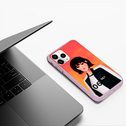 Чехол iPhone 11 Pro матовый Красавица 067, цвет: 3D-розовый — фото 2