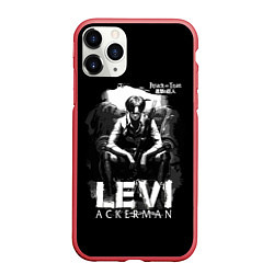 Чехол iPhone 11 Pro матовый LEVI ACKERMAN Attack on Titan