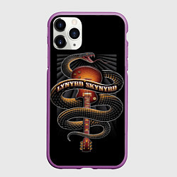 Чехол iPhone 11 Pro матовый LYNYRD SKYNYRD SNAKE, цвет: 3D-фиолетовый