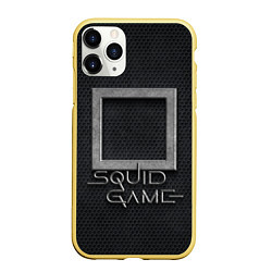 Чехол iPhone 11 Pro матовый ИГРА В КАЛЬМАРА СИМВОЛ КВАДРАТ SQUID GAME