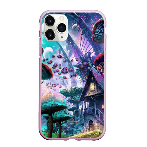 Чехол iPhone 11 Pro матовый FantasyFish / 3D-Розовый – фото 1