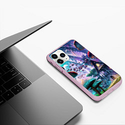 Чехол iPhone 11 Pro матовый FantasyFish, цвет: 3D-розовый — фото 2