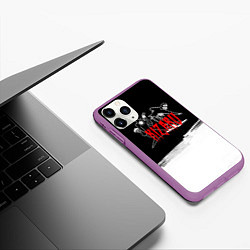 Чехол iPhone 11 Pro матовый ПРИЗРАКИ КИЗАРУ, цвет: 3D-фиолетовый — фото 2