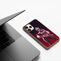 Чехол iPhone 11 Pro матовый League of Legends Qiyana, цвет: 3D-коричневый — фото 2