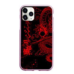 Чехол iPhone 11 Pro матовый ТОКИЙСКИЕ МСТИТЕЛИ КРАСНЫЙ ДРАКОН, цвет: 3D-розовый