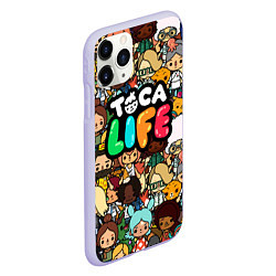 Чехол iPhone 11 Pro матовый Toca Life: Persons, цвет: 3D-светло-сиреневый — фото 2