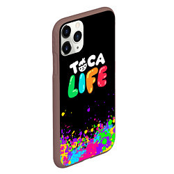 Чехол iPhone 11 Pro матовый Toca Life, цвет: 3D-коричневый — фото 2