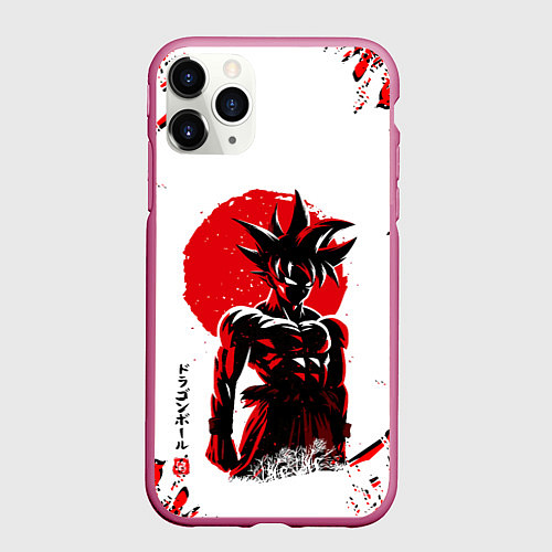 Чехол iPhone 11 Pro матовый Dragon ball / 3D-Малиновый – фото 1