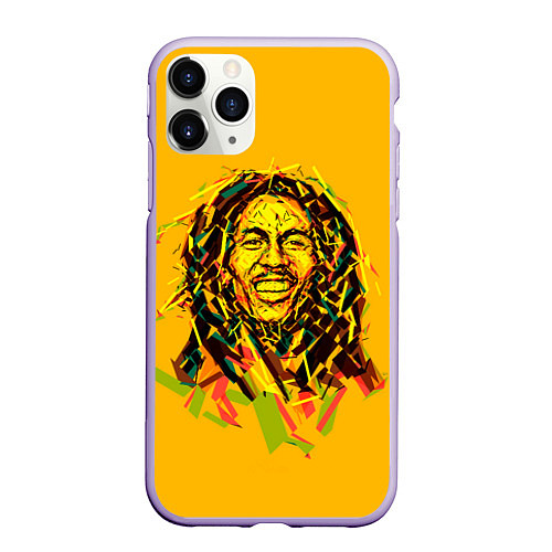 Чехол iPhone 11 Pro матовый Радостный Боб / 3D-Светло-сиреневый – фото 1