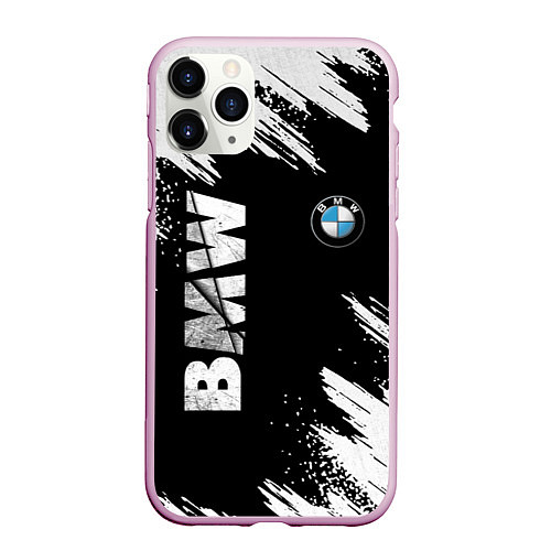 Чехол iPhone 11 Pro матовый BMW GRUNGE БМВ ГРАНЖ / 3D-Розовый – фото 1