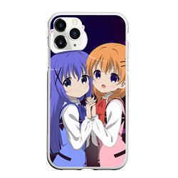 Чехол iPhone 11 Pro матовый Gochuumon wa Usagi Desu ka? Cocoa, Chino & Tippi