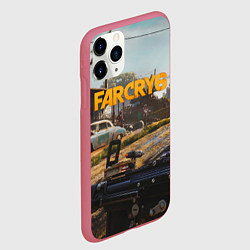 Чехол iPhone 11 Pro матовый Far Cry 6 game art, цвет: 3D-малиновый — фото 2
