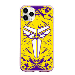 Чехол iPhone 11 Pro матовый ЛЕЙКЕРС LOS ANGELES LAKERS,, цвет: 3D-розовый