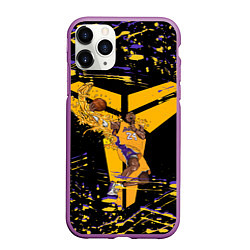 Чехол iPhone 11 Pro матовый Los angeles lakers NBA, цвет: 3D-фиолетовый