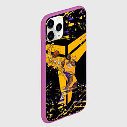 Чехол iPhone 11 Pro матовый Los angeles lakers NBA, цвет: 3D-фиолетовый — фото 2