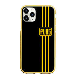 Чехол iPhone 11 Pro матовый Battlegrounds PUBG, цвет: 3D-желтый