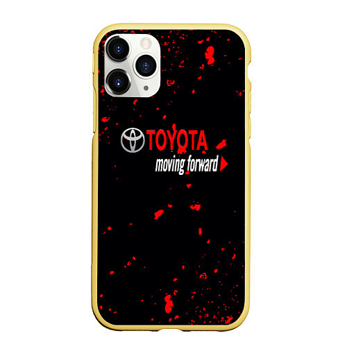 Чехол iPhone 11 Pro матовый 2022 toyota / 3D-Желтый – фото 1