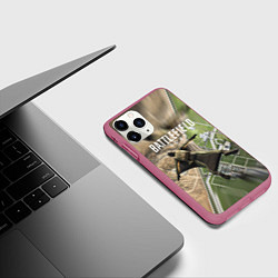 Чехол iPhone 11 Pro матовый ВЫСАДКА BATTLEFIELD 2042, цвет: 3D-малиновый — фото 2