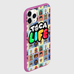 Чехол iPhone 11 Pro матовый Toca Life, цвет: 3D-фиолетовый — фото 2