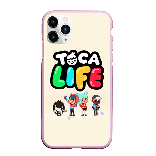 Чехол iPhone 11 Pro матовый Toca Life: Persons / 3D-Розовый – фото 1