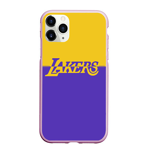 Чехол iPhone 11 Pro матовый KobeBryant Los Angeles Lakers, / 3D-Розовый – фото 1