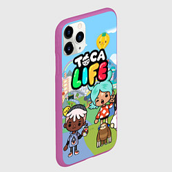 Чехол iPhone 11 Pro матовый Toca Life, цвет: 3D-фиолетовый — фото 2
