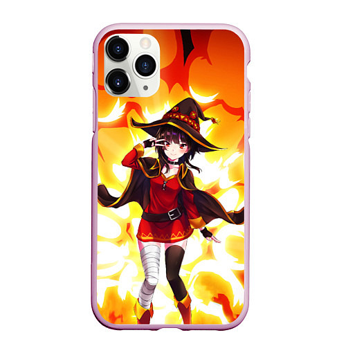 Чехол iPhone 11 Pro матовый MeguminKonoSuba / 3D-Розовый – фото 1