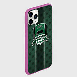 Чехол iPhone 11 Pro матовый ФК Краснодар, цвет: 3D-фиолетовый — фото 2