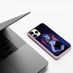 Чехол iPhone 11 Pro матовый Игривая Тейлор, цвет: 3D-розовый — фото 2