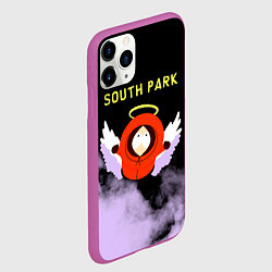 Чехол iPhone 11 Pro матовый Кенни реально умер Южный парк, цвет: 3D-фиолетовый — фото 2