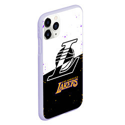 Чехол iPhone 11 Pro матовый Коби Брайант Los Angeles Lakers,, цвет: 3D-светло-сиреневый — фото 2