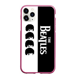 Чехол iPhone 11 Pro матовый The Beatles черно - белый партер