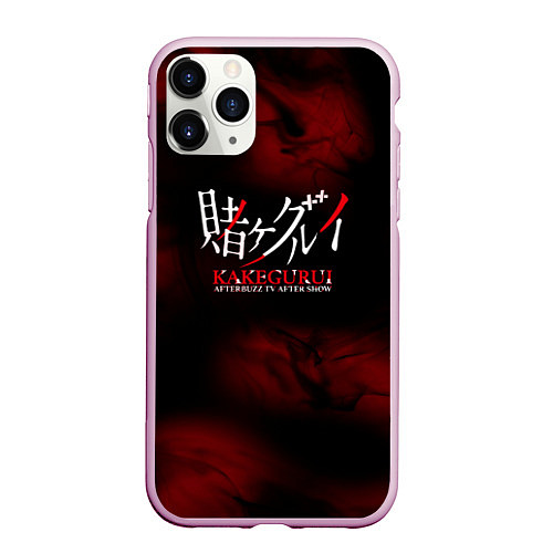 Чехол iPhone 11 Pro матовый Безумный азарт - Kakegurui / 3D-Розовый – фото 1