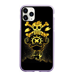 Чехол iPhone 11 Pro матовый ONE PIECE ВАН ПИС GOLDEN, цвет: 3D-светло-сиреневый