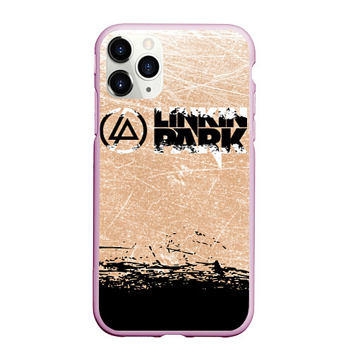 Чехол iPhone 11 Pro матовый Linkin Park Рок Группа Линкин Парк / 3D-Розовый – фото 1