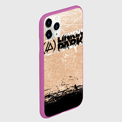 Чехол iPhone 11 Pro матовый Linkin Park Рок Группа Линкин Парк, цвет: 3D-фиолетовый — фото 2