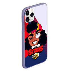 Чехол iPhone 11 Pro матовый Мег BrawlStars game, цвет: 3D-серый — фото 2