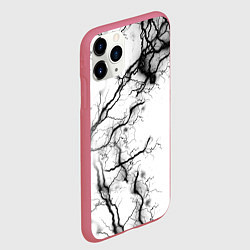 Чехол iPhone 11 Pro матовый Нейронные связи, цвет: 3D-малиновый — фото 2