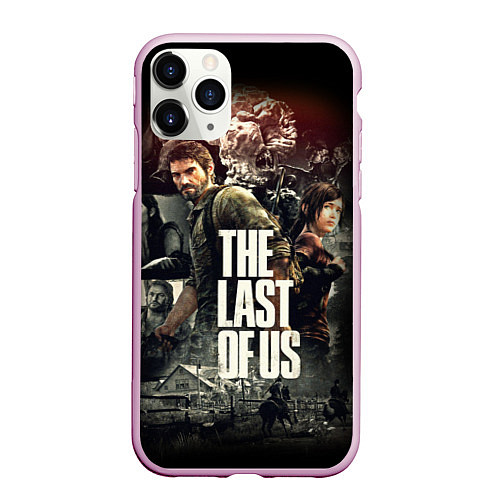 Чехол iPhone 11 Pro матовый THE LAST OF US ЩЕЛКУНЫ / 3D-Розовый – фото 1