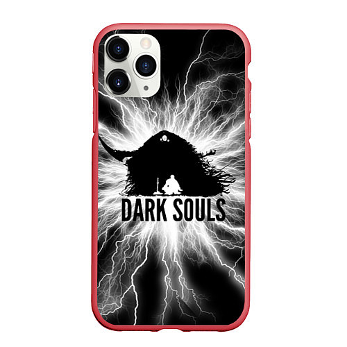 Чехол iPhone 11 Pro матовый Dark souls remastered, / 3D-Красный – фото 1