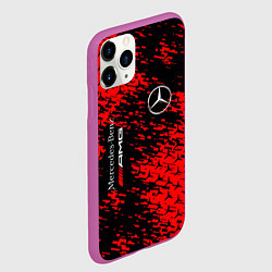 Чехол iPhone 11 Pro матовый Merсedes, цвет: 3D-фиолетовый — фото 2