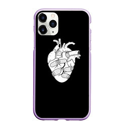 Чехол iPhone 11 Pro матовый Раненное-сердце