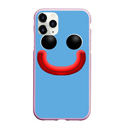 Чехол iPhone 11 Pro матовый Huggy Waggy smile, цвет: 3D-розовый