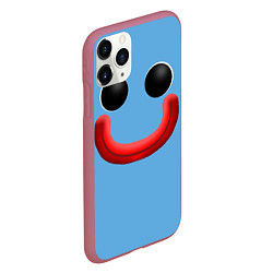 Чехол iPhone 11 Pro матовый Huggy Waggy smile, цвет: 3D-малиновый — фото 2