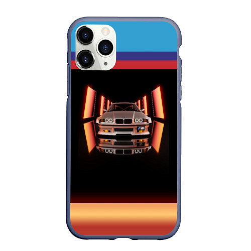 Чехол iPhone 11 Pro матовый БЭХА Мка BMW M / 3D-Серый – фото 1